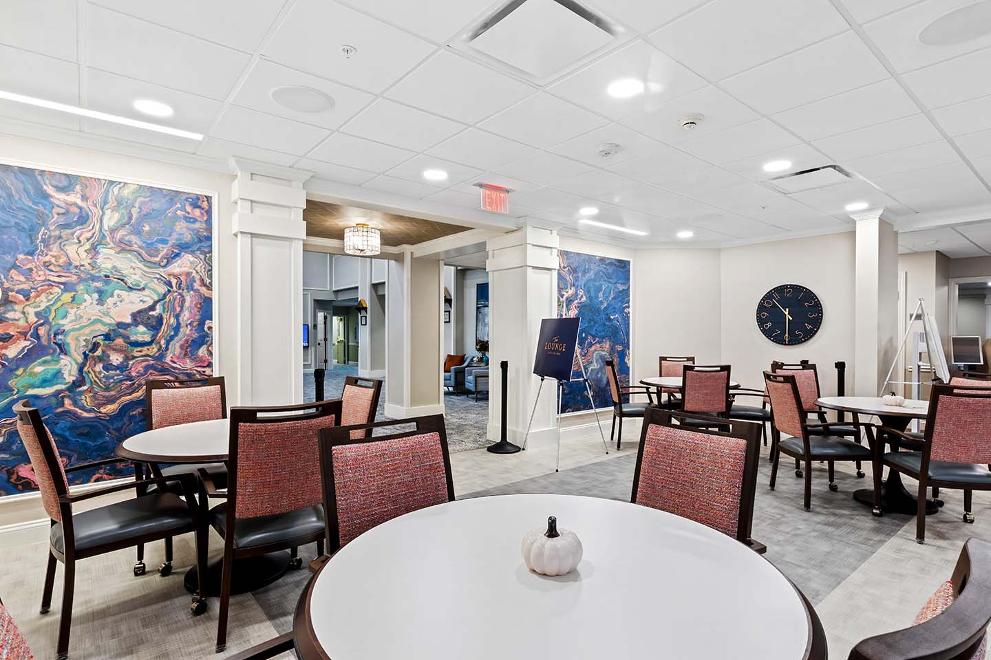 A view of the dining space of The Lounge.