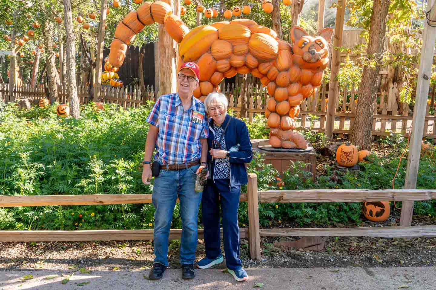 Two seniors smiling
