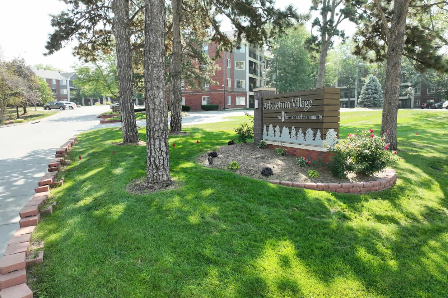 Front Sign of the Arboretum Village campus