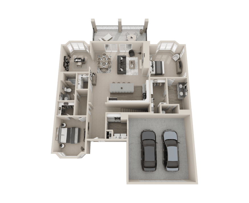 3D Floor Plan - Main
