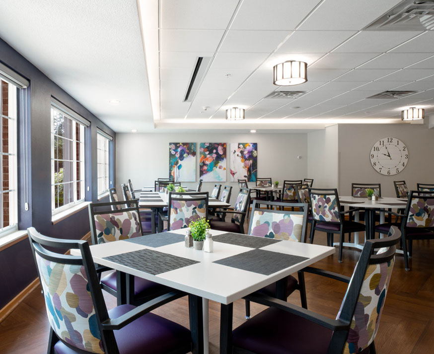Dining room at Copper Shores Village.