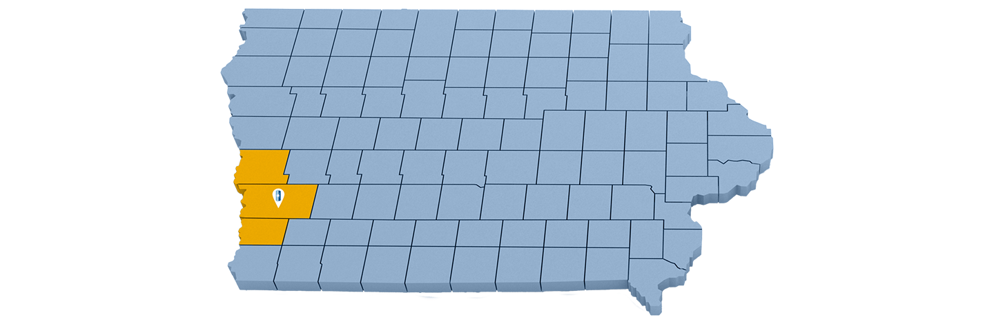 Service map of Immanuel Pathways Southwest Iowa